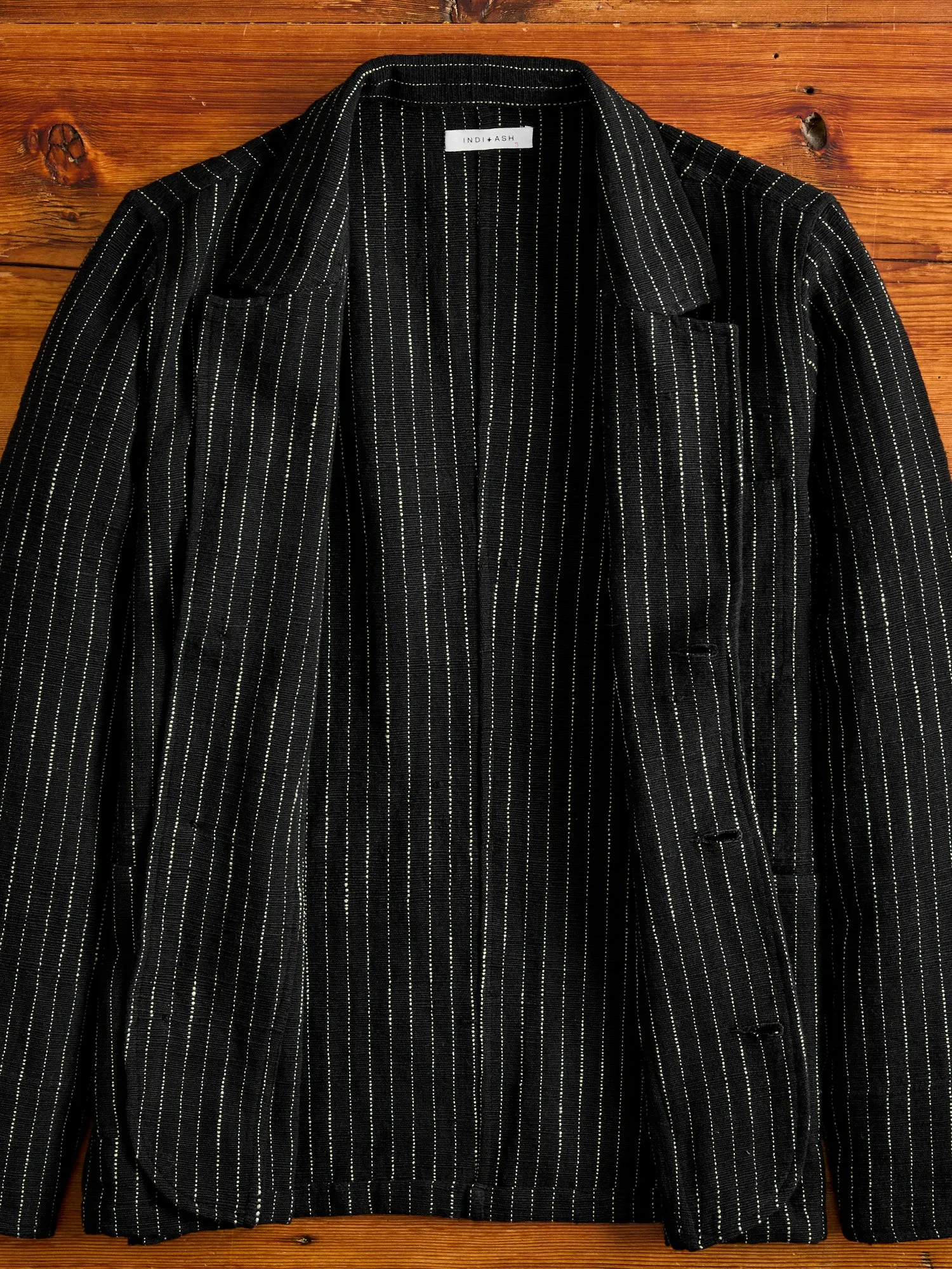 Study Jacket in Iron/Acacia Ticking Stripe