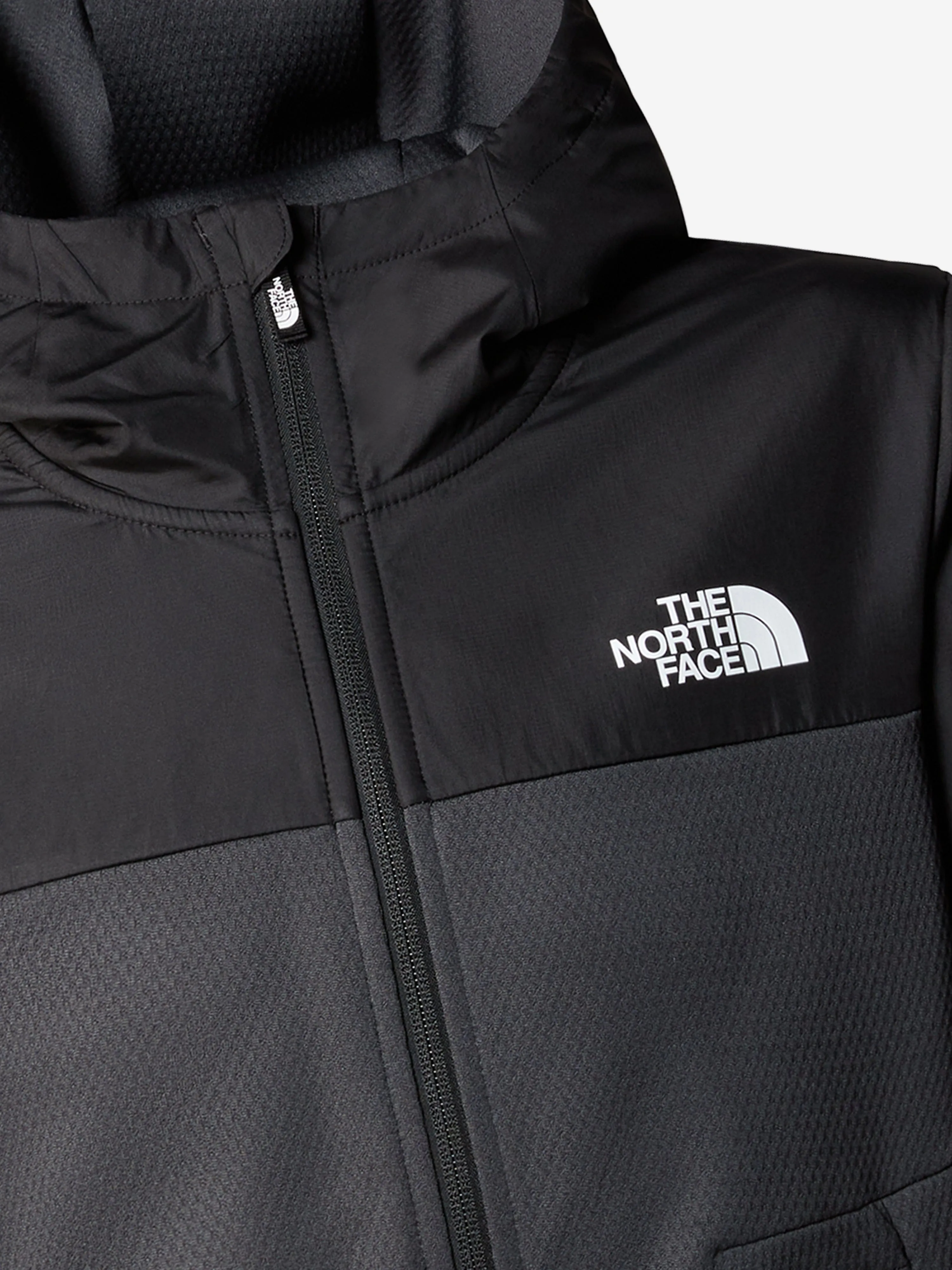 The North Face Boys Mountain Athletics Full Zip Hoodie in Black