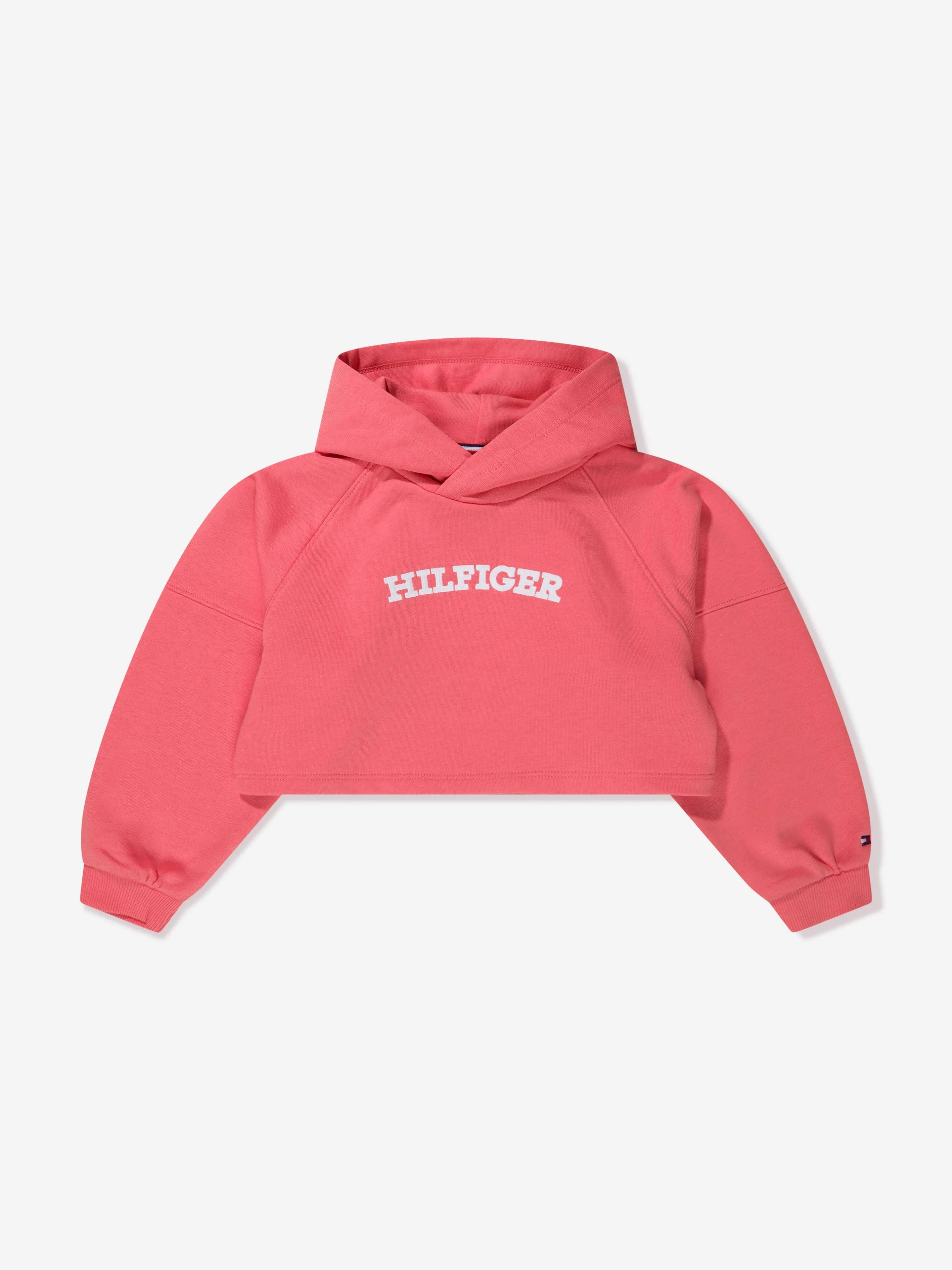 Tommy Hilfiger Girls Monotype Hoodie in Peach