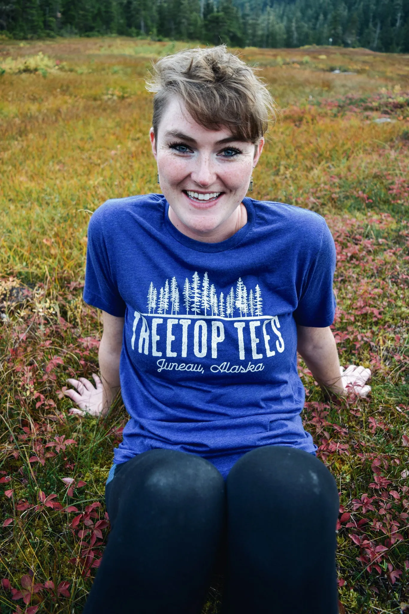 Treetop Tees, Juneau Alaska Shirt - Ladies