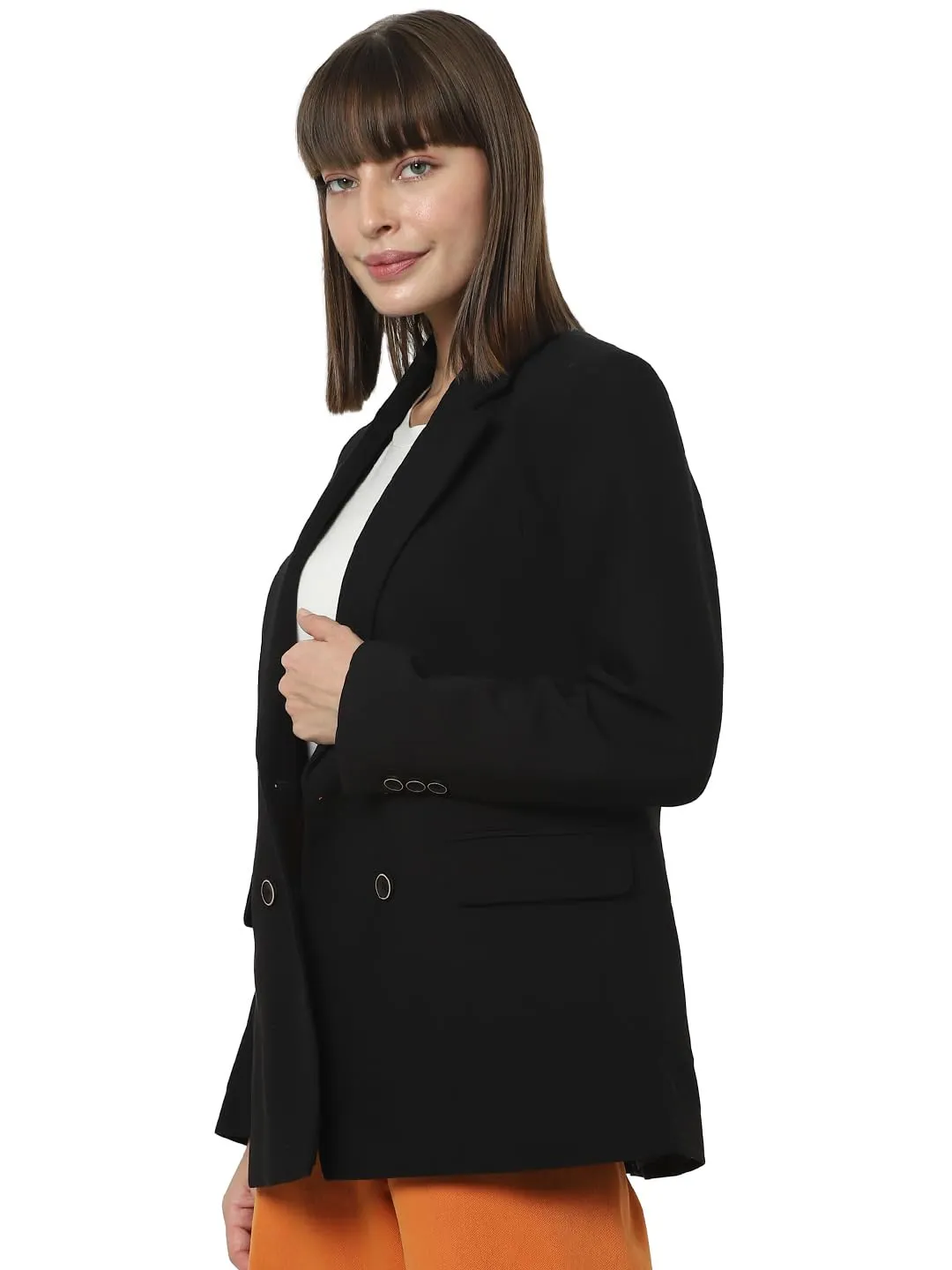 VERO MODA Women's Regular Blazer (10301900- Black