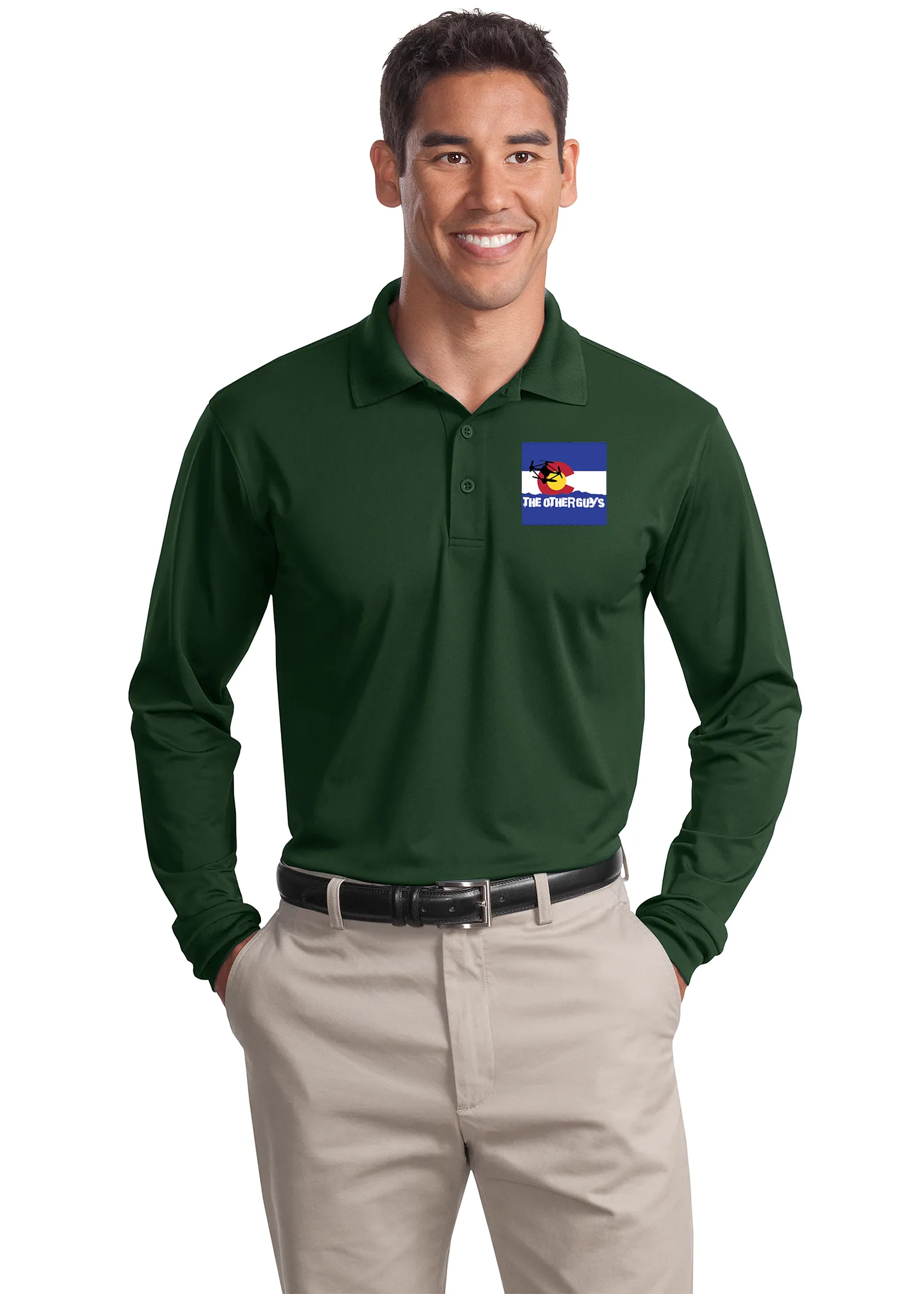 Waterton - Sport-Tek® Long Sleeve Micropique Sport-Wick®  Embroidered Polo Shirts (ST657)