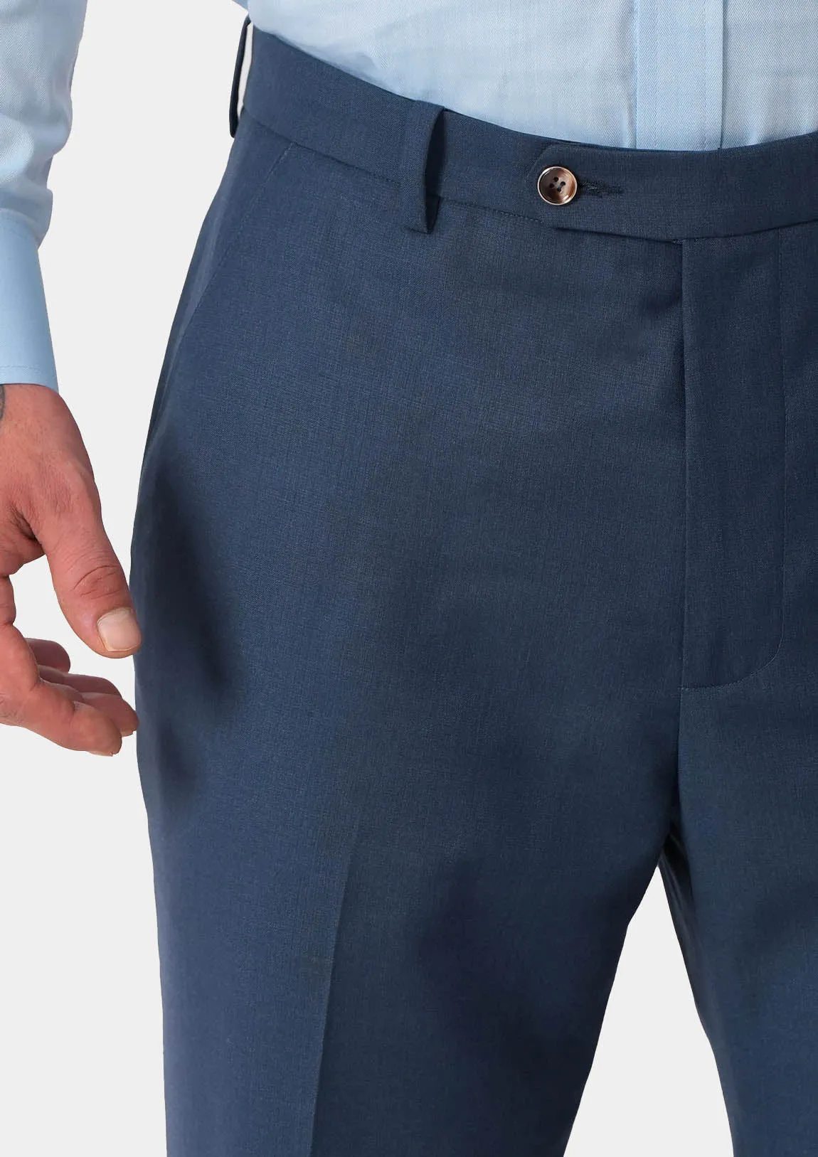 Yale Blue Crosshatch Pants